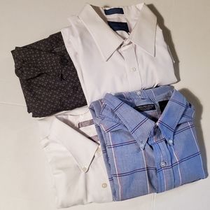 4 Big Tall Mens Dress Shirts XXL 17